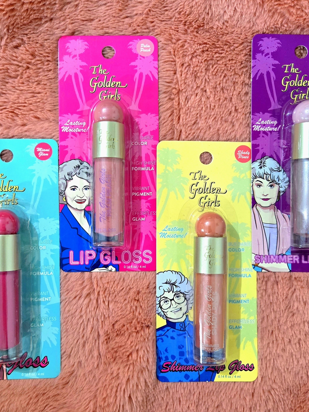 The Golden Girls Lip Gloss Set Of 4- RARE!!